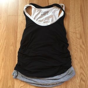 Cute black/white/grey Motherhood Maternity tank